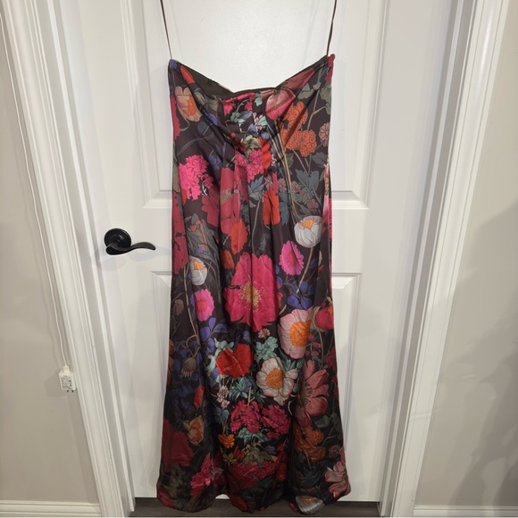 Free People Botanical Maxi Floral Brown Multi Dress - Picture 5 of 16